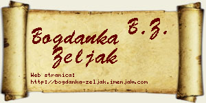 Bogdanka Zeljak vizit kartica